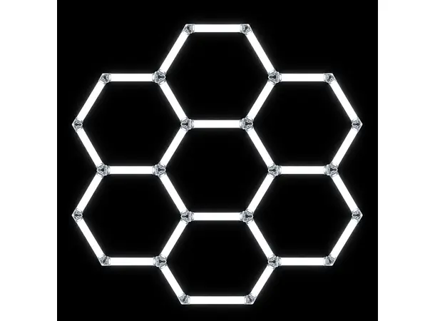 Turisimo GRID Hexagon pakke 7 Hexagon-panel 7 ruter Turisimo GRID 