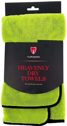 Turisimo Heavenly Dry Towels 2 stk, 50x50cm og 40x40cm h&#229;ndkler
