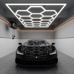 Turisimo Hexagon 15 650W Garage Hexagon Led Light