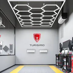 Turisimo Hexagon 15 650W Garage Hexagon Led Light