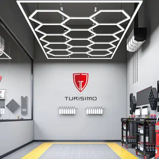 Turisimo Hexagon 15 650W Garage Hexagon Led Light