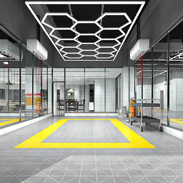 Turisimo Hexagon 15 650W Garage Hexagon Led Light 