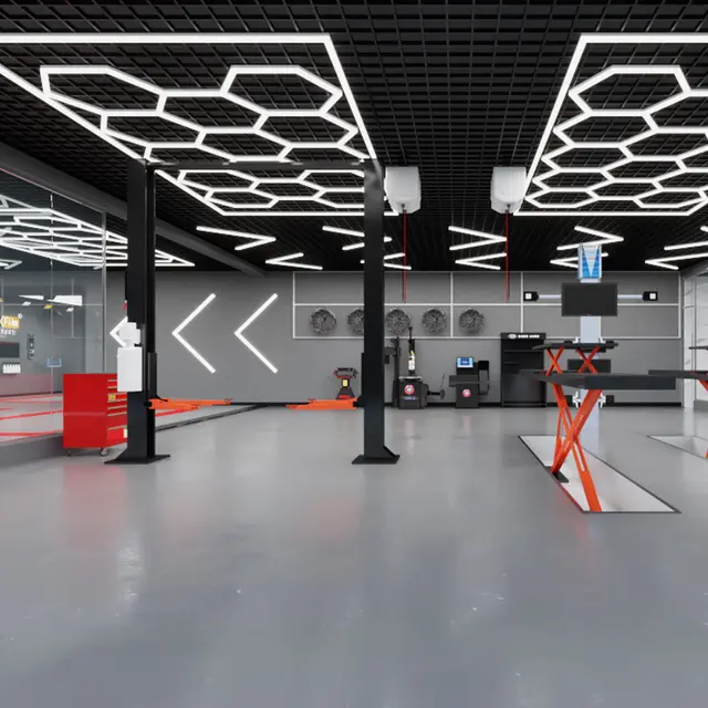 Turisimo Hexagon 15 650W Garage Hexagon Led Light 