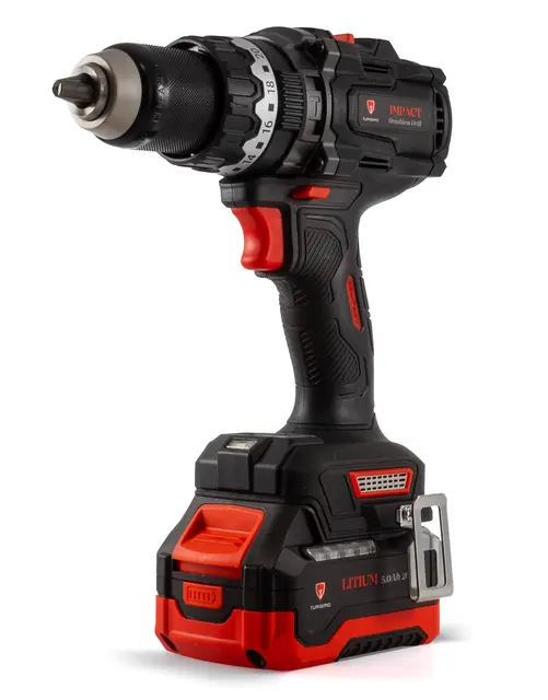 Turisimo IMPACT 5.0Ah 20V 20V Slagdrill med batteri & lader 