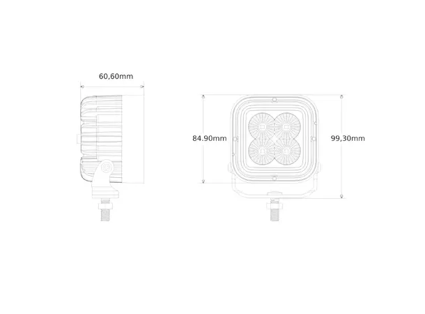 Turisimo Omega P30S LED Arbeidslys 2600 effektive lumen, dual posisjonslys 