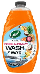 Turtle Wax Fresh &amp; Foamy Wash &amp; Wax Bilshampo med tropisk duft, 1,42 liter