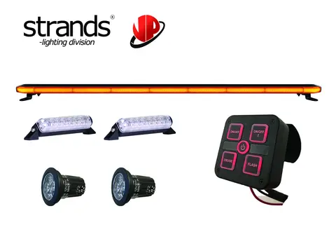 Varsellyspakke 360&#176; Strands / VP Tak, foran og bak.