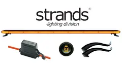 Strands Varselpakke 130 med klemmer 1382mm bjelke. Dørklemmer, bryter.