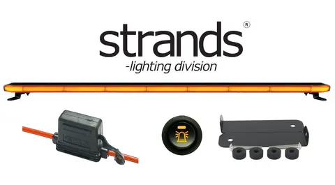 Strands Varselpakke 130 med Fix-point 1382mm bjelke. Fix Point med bryter