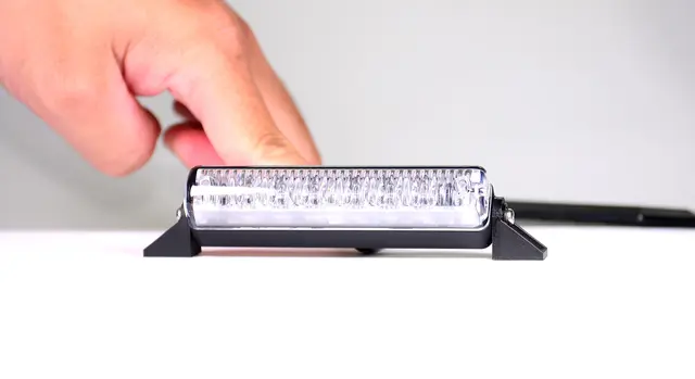 VP 6 LED Slim Grille Blitz Blå BLÅLYS - B92mm H19mm D21mm 