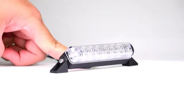 VP 6 LED Slim Grille Blitz Blå BLÅLYS - B92mm H19mm D21mm 