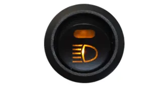 VP Bryter fjernlys Belyst. 20A &#216;20. Symbol