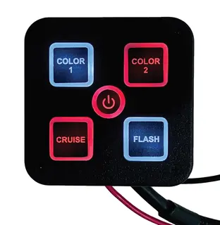 VP Bryterpanel 20Amp 10-30V brakett / symbol-labels