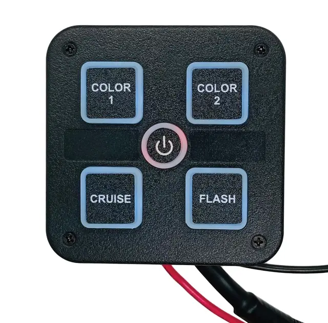 VP Bryterpanel 20Amp 10-30V brakett / symbol-labels 