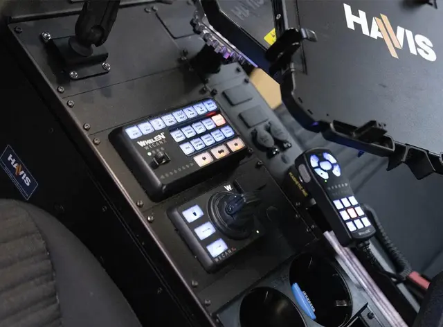 Whelen® Arges Remote Spotlight 12V Spot og Flood. 360° rotasjon. 180° Tilt. 