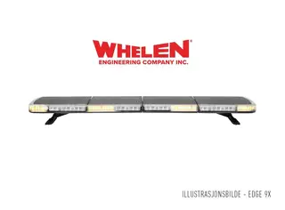 Whelen® Edge 9XS 54" 12V 137cm. 8 Moduler gult. Med justerbar fot