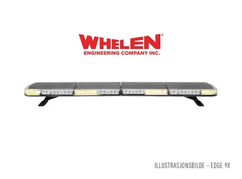 Whelen® Edge 9XS 59" 12V 150cm. 8 Moduler gult. Med justerbar fot