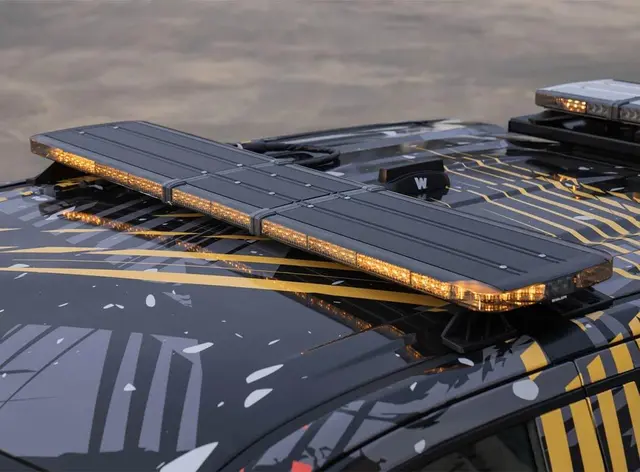 Whelen® Legacy 48" 12V 122cm. 4 Duo moduler (Gul/blå). 