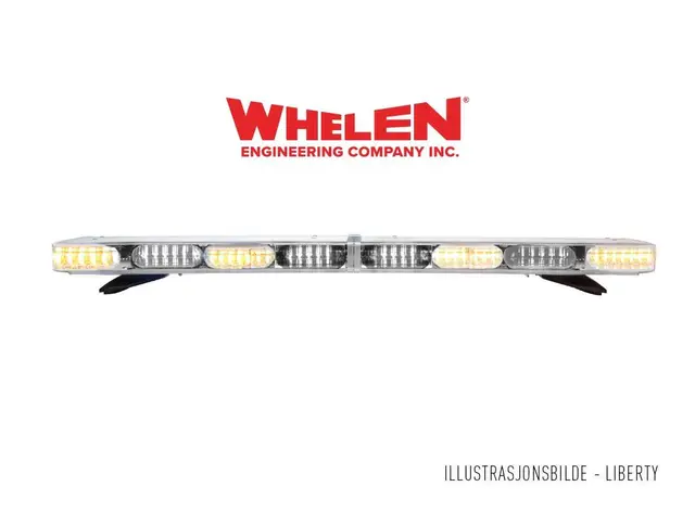 Whelen® Liberty II 48" 12V 122cm. 8 Moduler gult. Med justerbar fot 