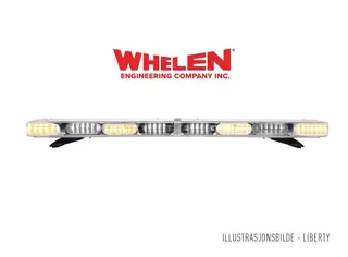 Whelen® Liberty II 54" 12V 137cm. 8 Moduler gult. Med justerbar fot