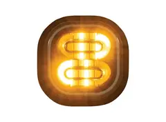 Whelen® VXE Smart Led 10-30V Innfellbar Duo blitzer Gul/Hvit