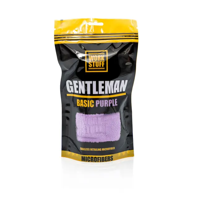 Work Stuff Gentleman Basic Purple Sømløs mikrofiberklut, 350gsm, 40x40cm 