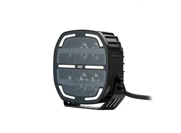XG7 LED Driving Light Black Multicolor Parklys Hvit, Gul og Grønn. 