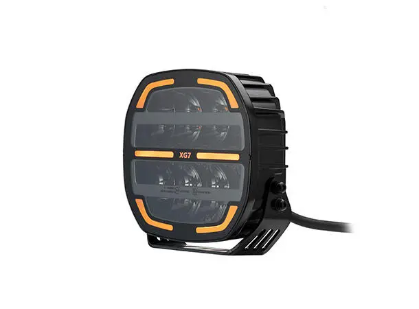 XG7 LED Driving Light Black Multicolor Parklys Hvit, Gul og Grønn. 