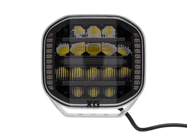 XG Curve 9 LED Driving Light White - Med varsellys. 18400 Lumen 