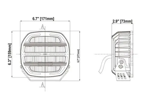XG lyspakke med 2x XG7 Med skiltplate og kabelsett.