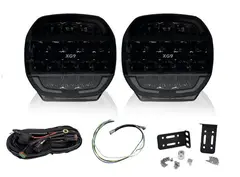 XG lyspakke med 2x XG9 Med skiltplate og kabelsett.