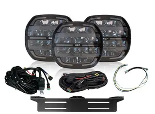 XG lyspakke med 3x XG7 Med skiltplate og kabelsett.