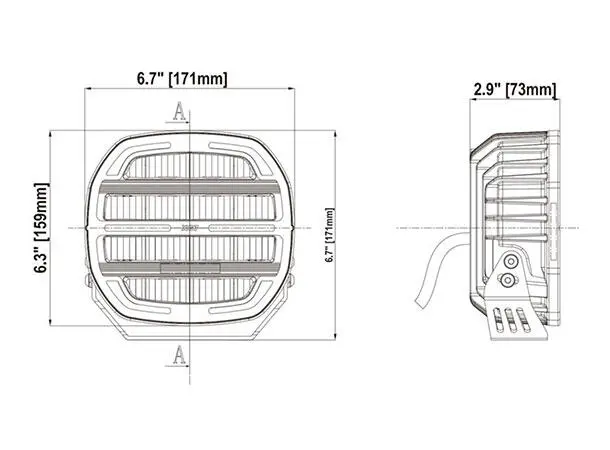 XG lyspakke med 3x XG7 Med skiltplate og kabelsett. 